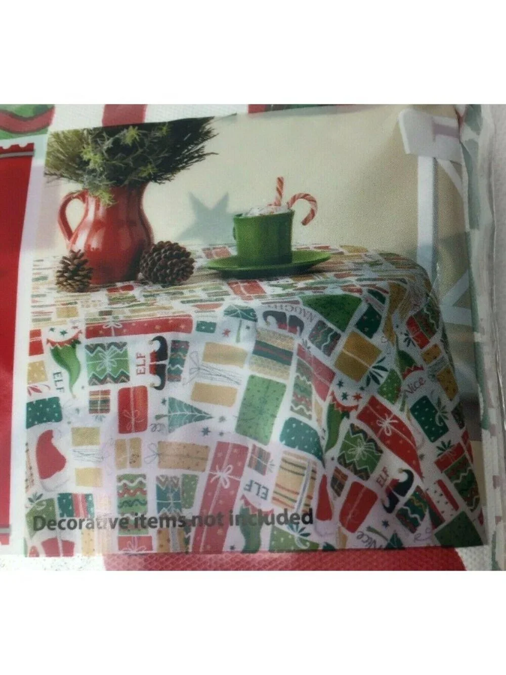 Holiday Time Christmas Gifts Boxes Gifted Elf Table 70